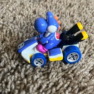 Vibrant Blue and Yellow Toy Vehicle